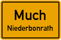 Straßenverzeichnis Much Niederbonrath