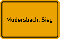 City Sign Mudersbach, Sieg