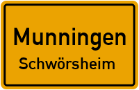 Straßenverzeichnis Munningen Schwörsheim