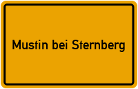 City Sign Mustin bei Sternberg