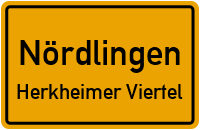 Reutlinger Straße in NördlingenHerkheimer Viertel