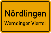 Schillerstraße in NördlingenWemdinger Viertel