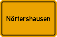 Ortsschild von Gemeinde Nörtershausen in Rheinland-Pfalz