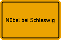 City Sign Nübel bei Schleswig