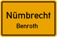 Straßenverzeichnis Nümbrecht Benroth