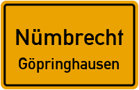 Straßenverzeichnis Nümbrecht Göpringhausen
