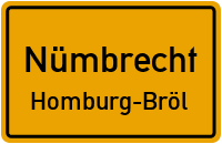 Straßenverzeichnis Nümbrecht Homburg-Bröl