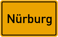 Ortsschild von Gemeinde Nürburg in Rheinland-Pfalz