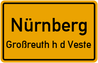 Eintrachtstraße in NürnbergGroßreuth h d Veste