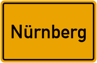 Ortsschild von Stadt Nürnberg in Bayern