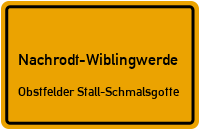 Straßenverzeichnis Nachrodt-Wiblingwerde Obstfelder Stall-Schmalsgotte