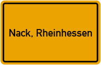 City Sign Nack, Rheinhessen