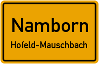 Bergstraße in NambornHofeld-Mauschbach
