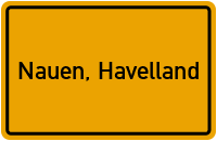 City Sign Nauen, Havelland