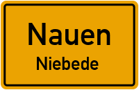 Bahnstraße in NauenNiebede