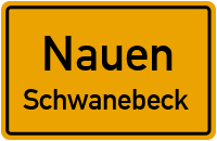 Markeer Straße in NauenSchwanebeck