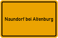 City Sign Naundorf bei Altenburg