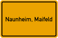 City Sign Naunheim, Maifeld