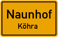 Querstraße in NaunhofKöhra