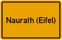 City Sign Naurath (Eifel)