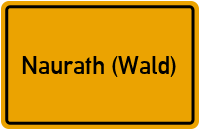 City Sign Naurath (Wald)