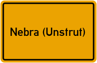 City Sign Nebra (Unstrut)