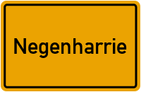 Ortsschild von Gemeinde Negenharrie in Schleswig-Holstein