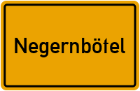 Ortsschild von Gemeinde Negernbötel in Schleswig-Holstein