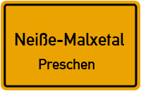 Jerischker Straße in Neiße-MalxetalPreschen