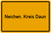 City Sign Neichen, Kreis Daun