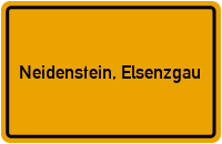 City Sign Neidenstein, Elsenzgau