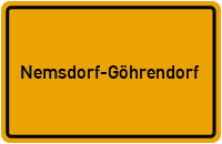 City Sign Nemsdorf-Göhrendorf
