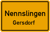 Gersdorf in 91790 Nennslingen (Gersdorf)