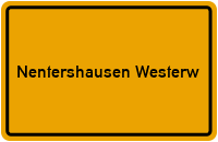Ortsschild Nentershausen Westerw