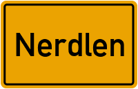 Ortsschild von Gemeinde Nerdlen in Rheinland-Pfalz