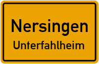 Straßenverzeichnis Nersingen Unterfahlheim