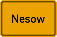 Hauptstraße in Nesow