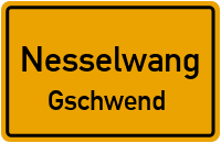 Reichenbacher Straße in NesselwangGschwend