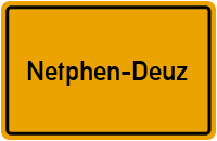 Ortsschild Netphen-Deuz