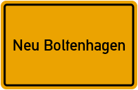 Ortsschild von Neu Boltenhagen in Mecklenburg-Vorpommern