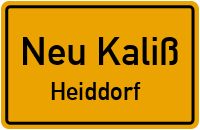 Straße des Friedens in Neu KalißHeiddorf