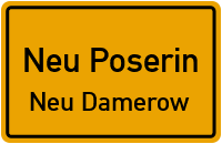 Redewischer Straße in Neu PoserinNeu Damerow