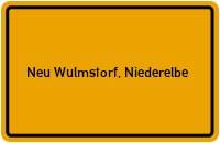 City Sign Neu Wulmstorf, Niederelbe