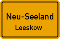 Leeskower Dorfstraße in Neu-SeelandLeeskow