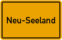 Ortsschild von Gemeinde Neu-Seeland in Brandenburg