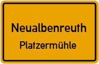 Straßenverzeichnis Neualbenreuth Platzermühle