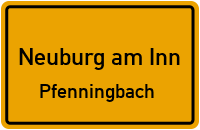 Waldweg in Neuburg am InnPfenningbach