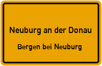 Forsthofweg in Neuburg an der DonauBergen bei Neuburg