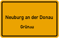 Straßen in Neuburg an der Donau Grünau