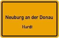 Straßen in Neuburg an der Donau Hardt